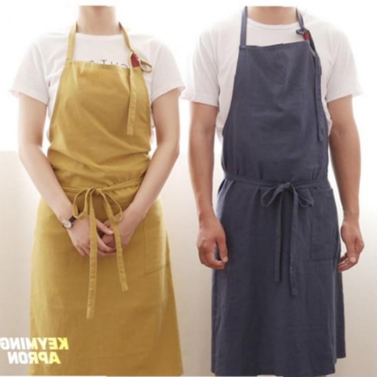 좋은 린넨 코튼 주방 앞치마 8컬러 미용 디자인 예쁜 주방 필수템