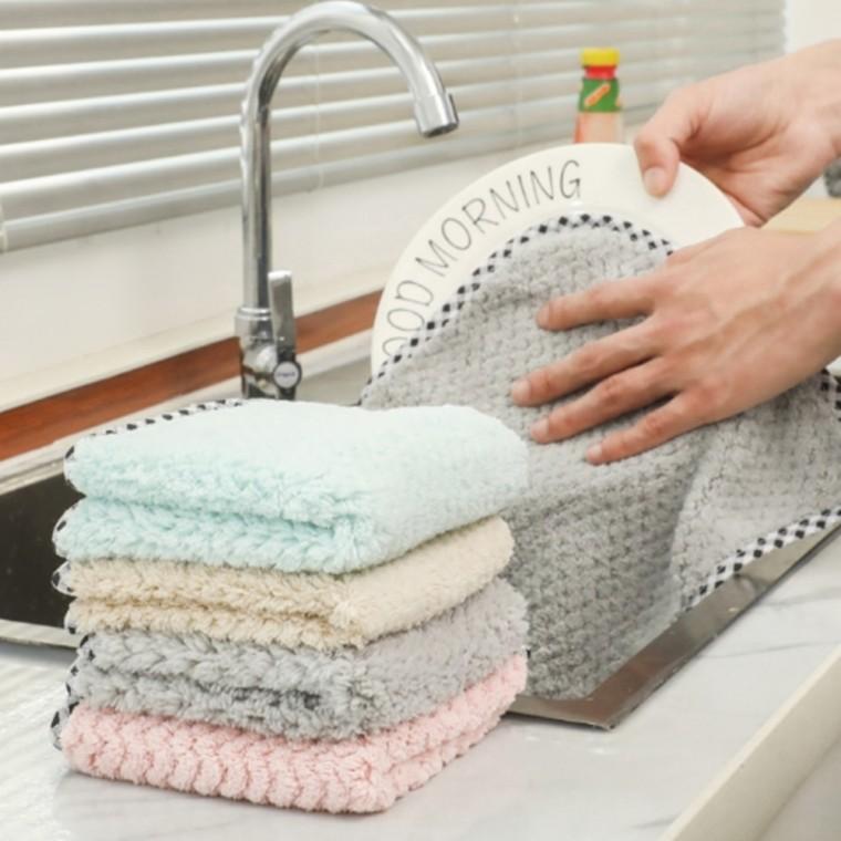 걸이형 양면 행주 극세사행주 주방 핸드타올 설거지 타올 요술행주