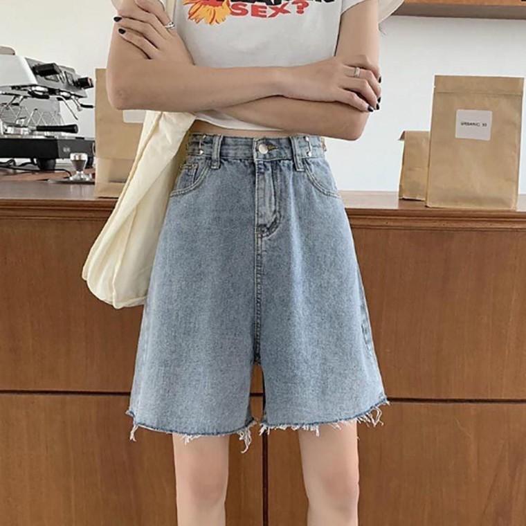 여자 기본핏 여름 외출 허리 조절 가능한 데님 반바지 남성 카코 쿨링카고 여름카고
