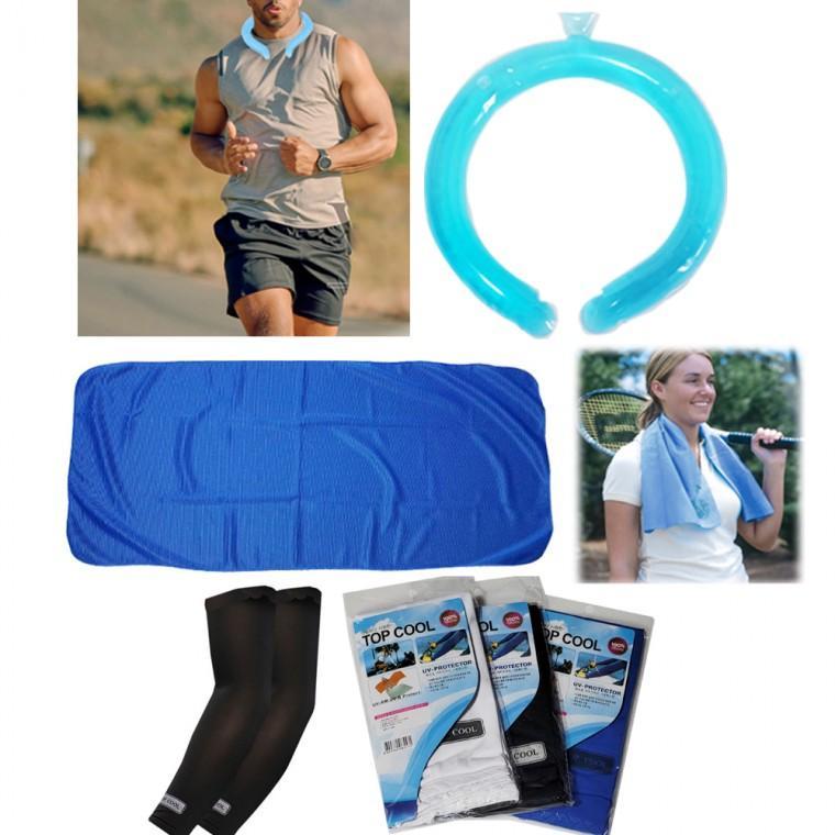 더위탈출 여름필수 3종세트 아이스 넥쿨링 스포츠 쿨타올 냉감 쿨토시 자외선차단 UV팔토시 여름작업 선물