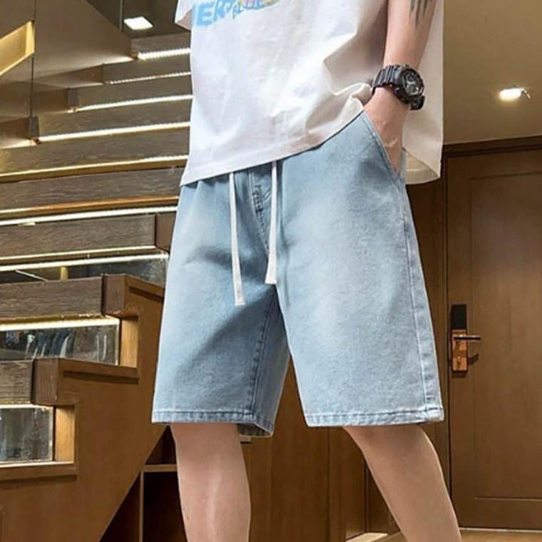 남자 여름 와이드 스타일 스트리트 패션 데님 반바지 남성 카코 쿨링카고 여름카고