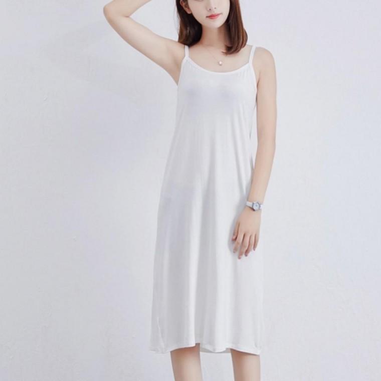 여성 여름 롱 슬립 바캉스 루즈핏 민소매 나시 원피스