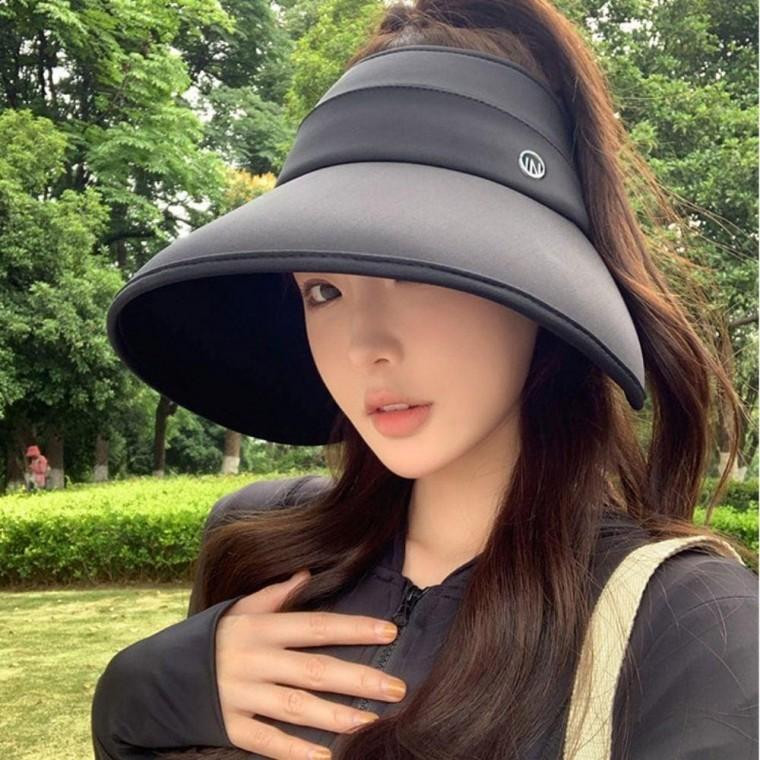 여성 와이드챙 아이스 썬캡 풀커버 여름 돌돌이 선캡