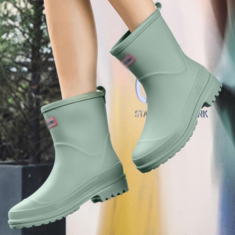 여성 레인부츠 여름 방수 논슬립 패션 장화 짧은 레인슈즈