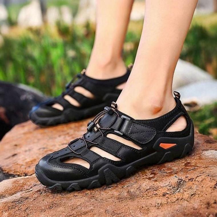 남성 여름 통풍 트래킹 샌들 스트랩 아웃도어 신발 3색