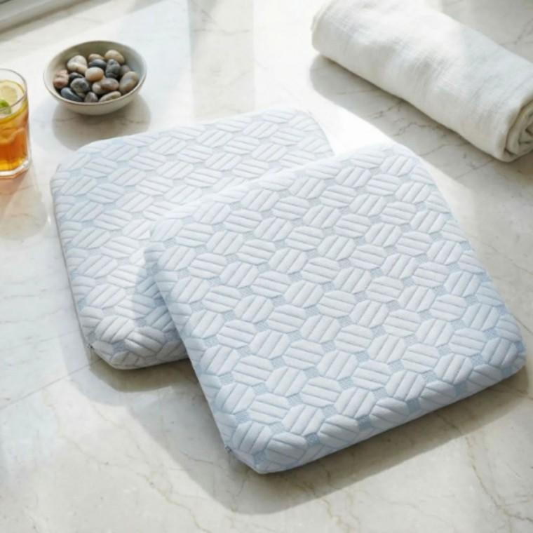 아이스폼 냉감 쿨 여름 시원한 아이스 메모리폼 의자 두꺼운 사각 소파 사무실 방석 미끄럼방지