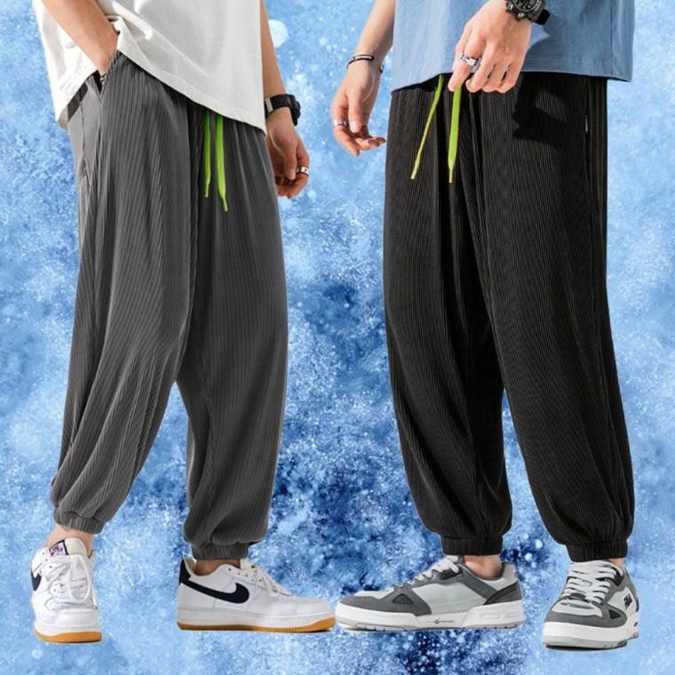 쿨링 팬츠 남자 조거 여름 운동 편한 시원한 골덴