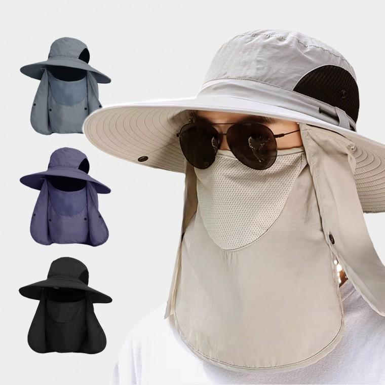 [개미물류] 360도자외선차단모자 버킷햇 여름 밭일 챙넓은 사파리 농사 등산 햇빛가리개 벙거지 선캡