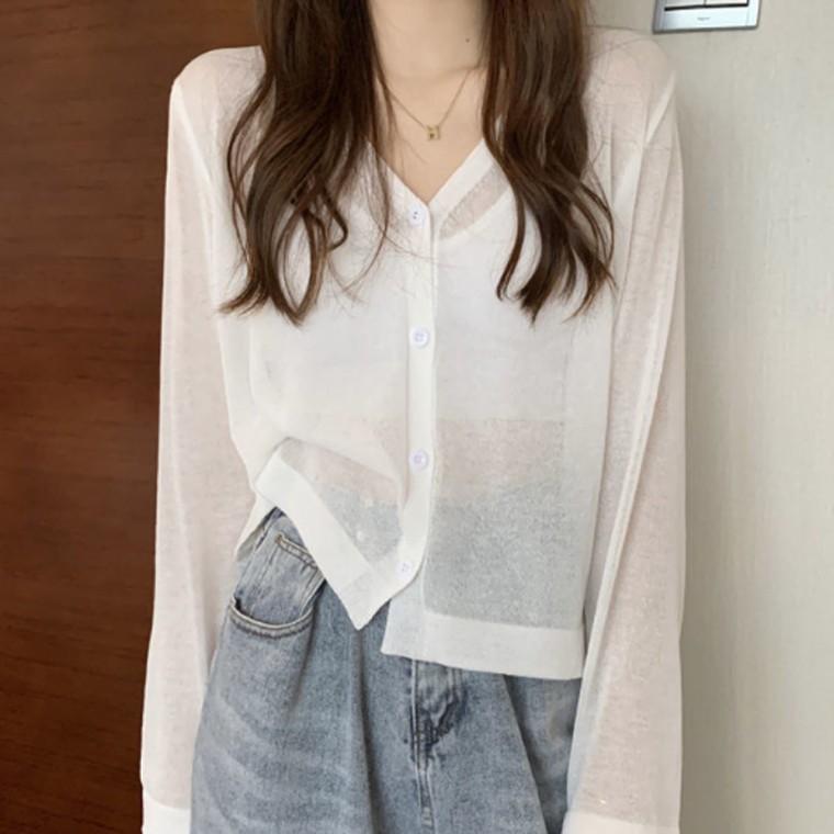 HL] 니트가디건 에어컨 여름 얇은 해변 비치 8컬러