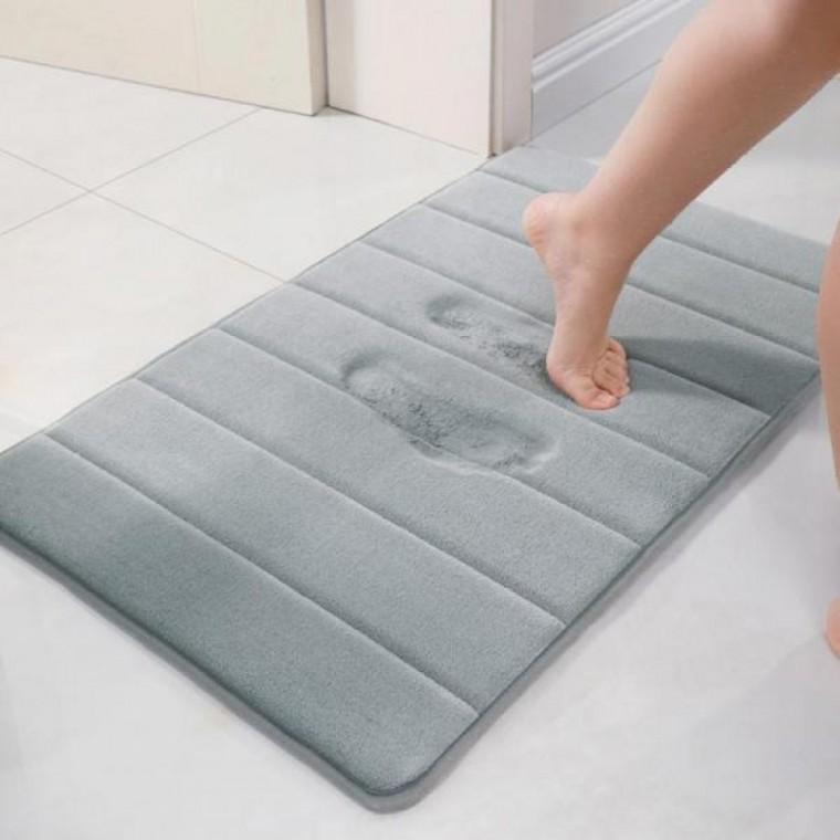 극세사 메모리폼 거실 화장실 욕실 주방 싱크대 현관 문 앞 러그 발닦개 발 매트 40x60cm M11348