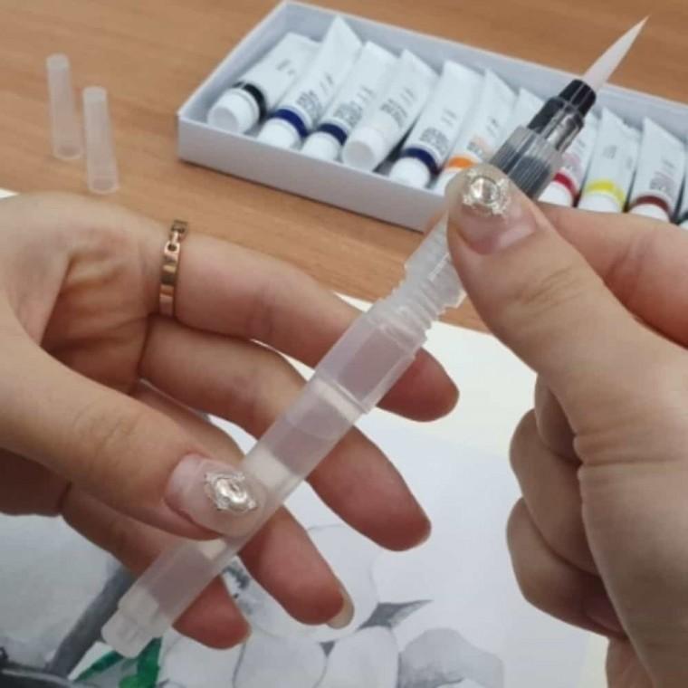 워터브러쉬 물붓 대 휴대용붓 미술용붓 서예붓
