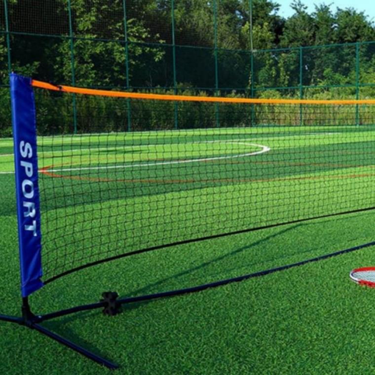 지주대 테니스 배트민턴 휴대용 풀세트 3.1m 네트 족구