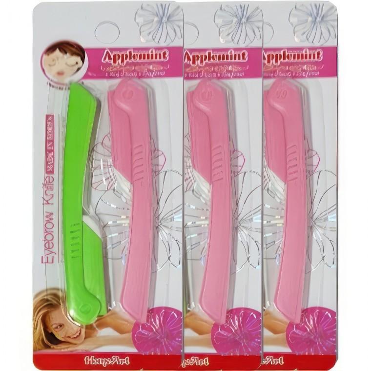 셀프 눈썹 다듬기 손질 정리 접이식 미용 눈썹칼 6P 휴대용 면도칼 안전