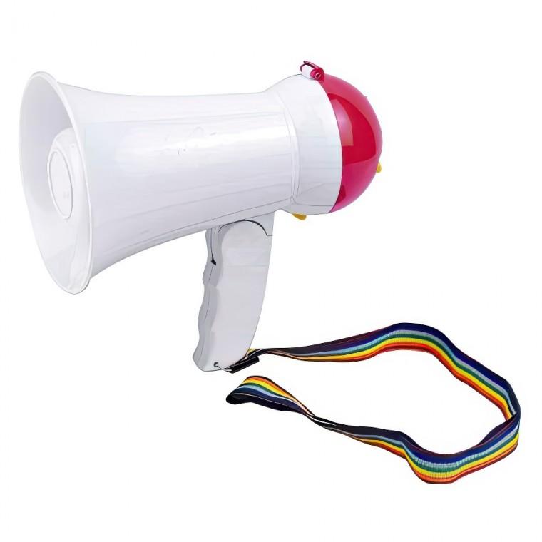 휴대용 행사용 미니 플라스틱 확성기 소형 메가폰 응원도구 마이크 캠핑