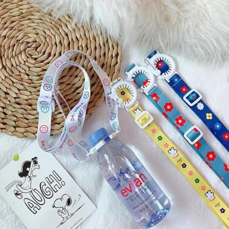 휴대용 음료수 물병 생수 페트 병 목걸이 홀더 걸이 어깨 끈 길이조절 스트랩 M10851