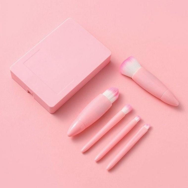 휴대용 메이크업 미니 브러쉬 케이스 포함 컨투어