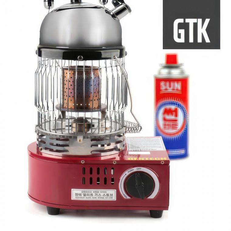 지티케이 캠핑 차박 난방 휴대용 가스 히터 난로 곤로 낚시 스토브 소형