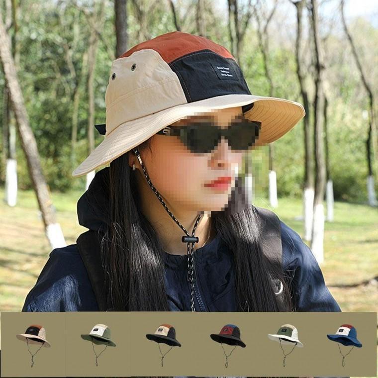 남녀공용 컬러 벙거지 등산모자 자외선차단 아웃도어