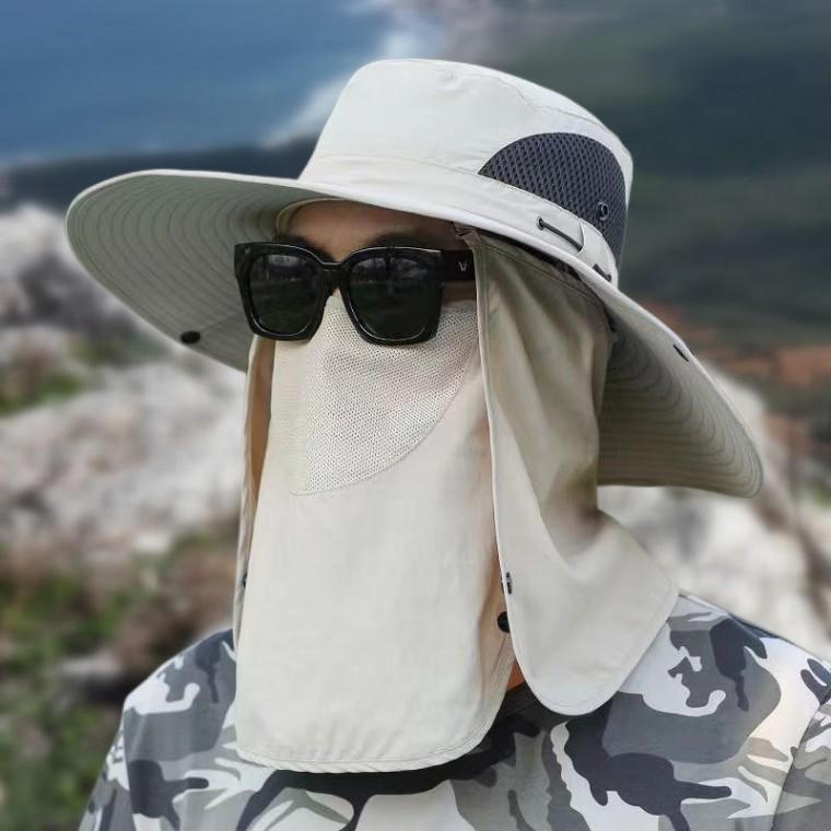 아웃도어 자외선차단모자 360도 올커버 탈부착 통기성 등산 낚시