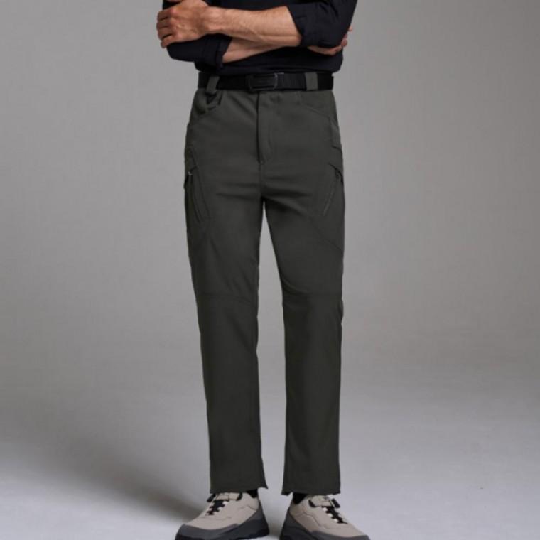 뒷밴딩 남성 넉넉한 전술 카고 작업 포켓 편안한 바지 바지 레저 등산