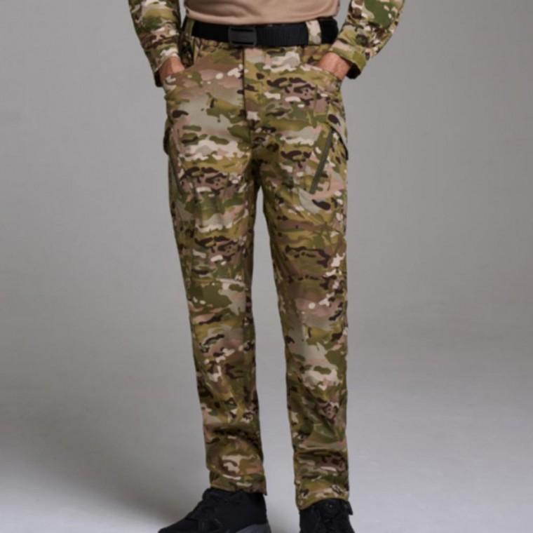 양쪽포켓 팬츠 사계절 허리 뒷밴딩 밀리터리 전술 등산 수납력 카고 남성 바지