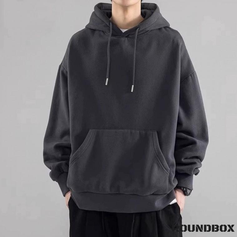 라운드박스 베이직 무지 후드티 남자후드티 남성티셔츠 오버핏후드티 커플후드티 남성후드티 후드티제작