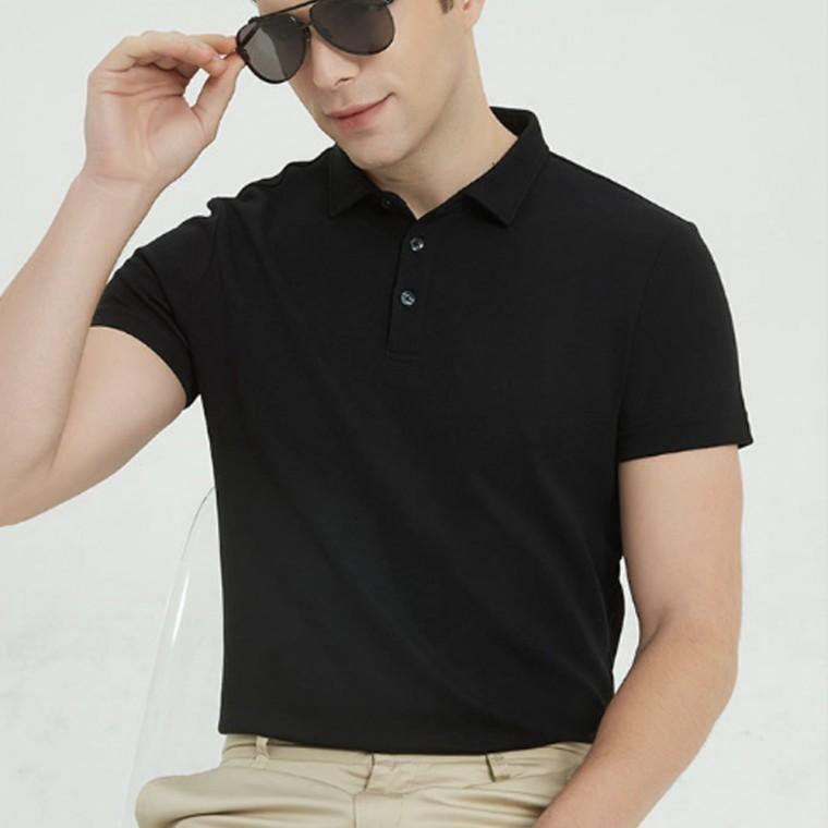 HL] 니트티 카라티 남성 소프트 기본 카라 티셔츠