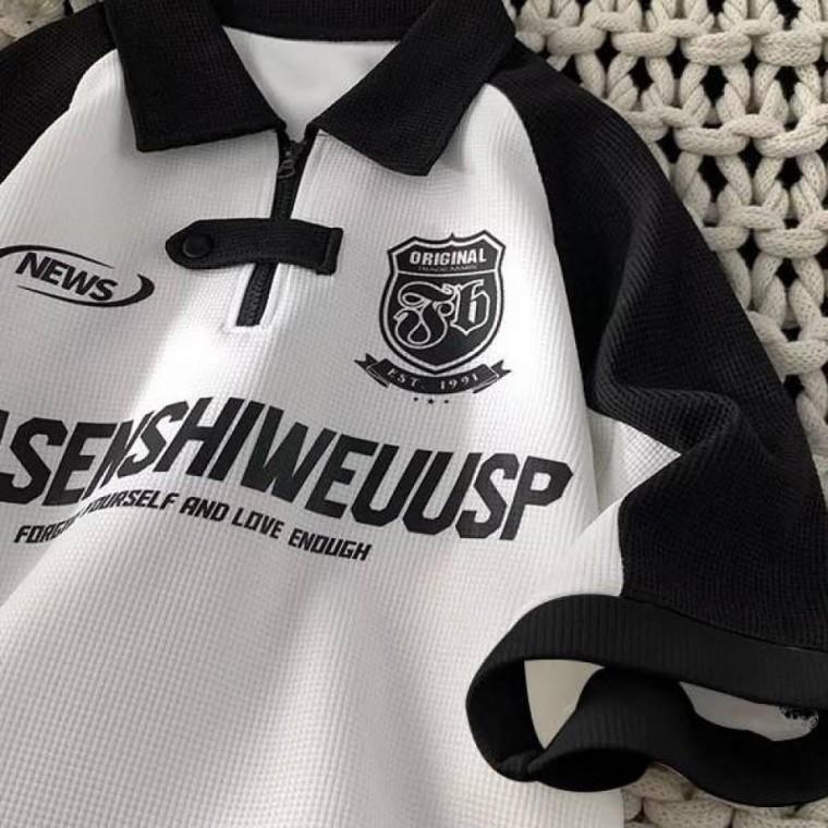 패션 디자인 스타일 깔끔한 캐주얼 티셔츠 단정한