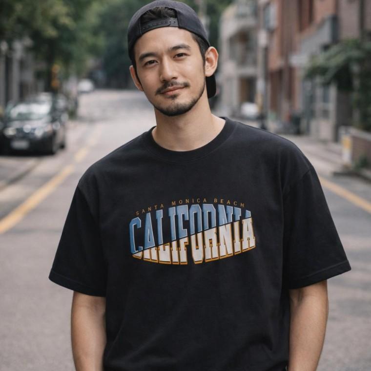 MFNC060220 - 캘리포니아 300g 도톰 끝판 순면 반팔 티셔츠