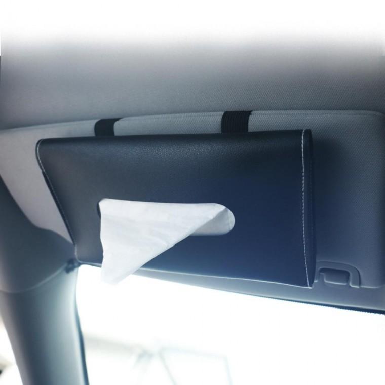 고급 차량용 선바이저 장착 심플 티슈 수납 케이스