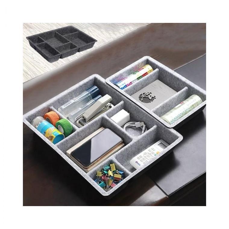 루미나D 칸막이 펠트 서랍트레이 6칸 책상수납 화장대정리