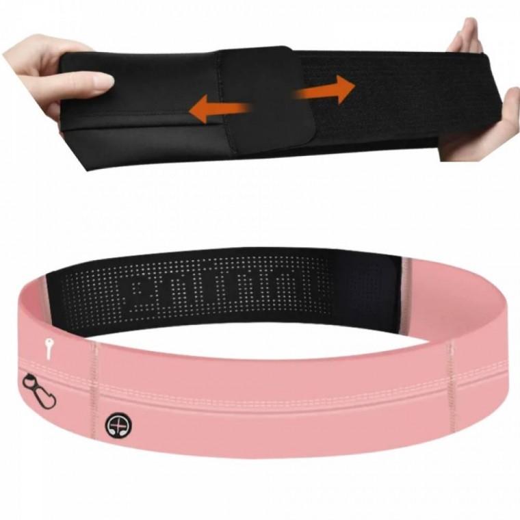 허리쌕 휴대폰 방수 스포츠 피럼프스 수납 조깅벨트 자전거핑크 운동용 힙색 러닝벨트 헬스 초경량