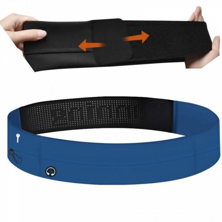 허리쌕 수납 조깅벨트 블루 자전거 방수 헬스 휴대폰 힙색 운동용 피럼프스 스포츠 초경량 러닝벨트