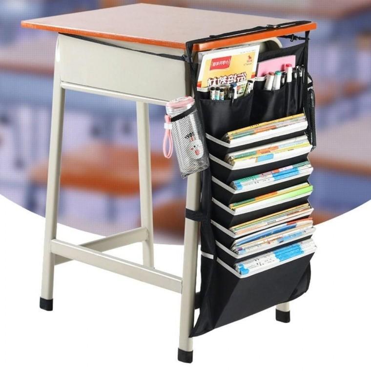 책상 사이드 포켓 수납 걸이 정리함 학원용