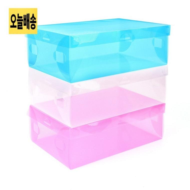 접이식 투명 보관케이스 플라스틱보관함 정리수납케이스 접이식보관함