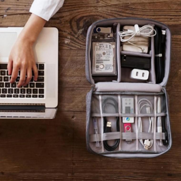 디지털 파우치 케이블 수납 마우스 USB 충전기 보관 가방