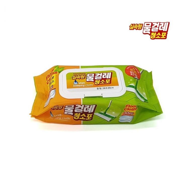 루미나D 촉촉한 감동 물걸레 청소포 대용량 리필 10개 가정용 주방용