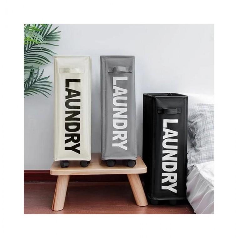 루미나D 이동식 접이식 틈새 빨래바구니 대용량 세탁바구니 가정용