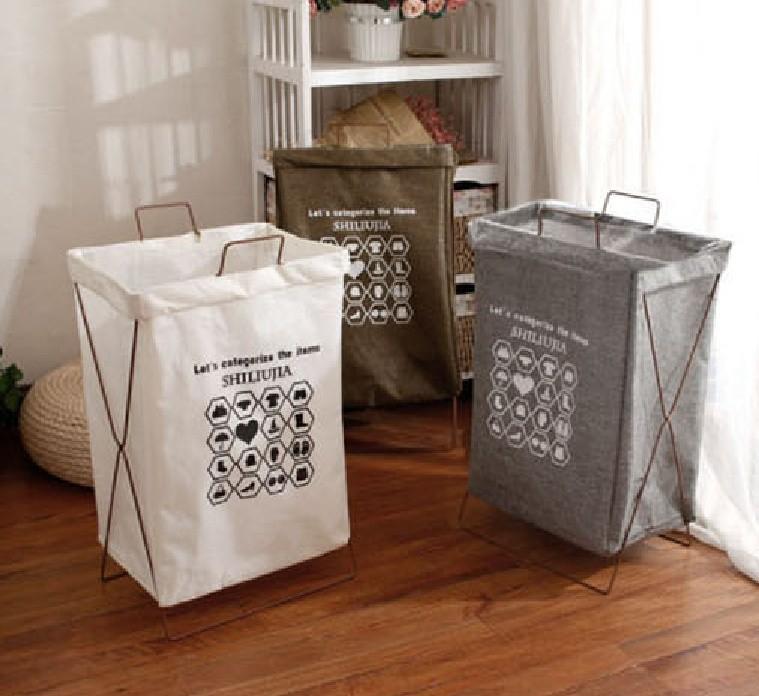 다용도 심플 모던 분리수거함 41L 3컬러 가정용 쓰레기통 대용량 대형 가방 재활용 이동식