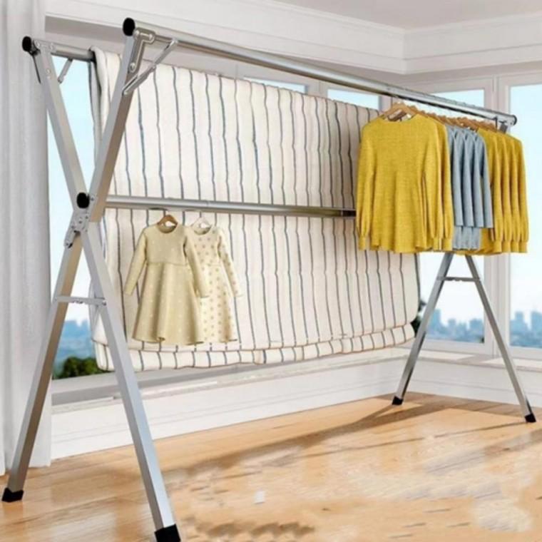 접이식 이불 빨래 X형 원룸 대용량 세탁물 건조대