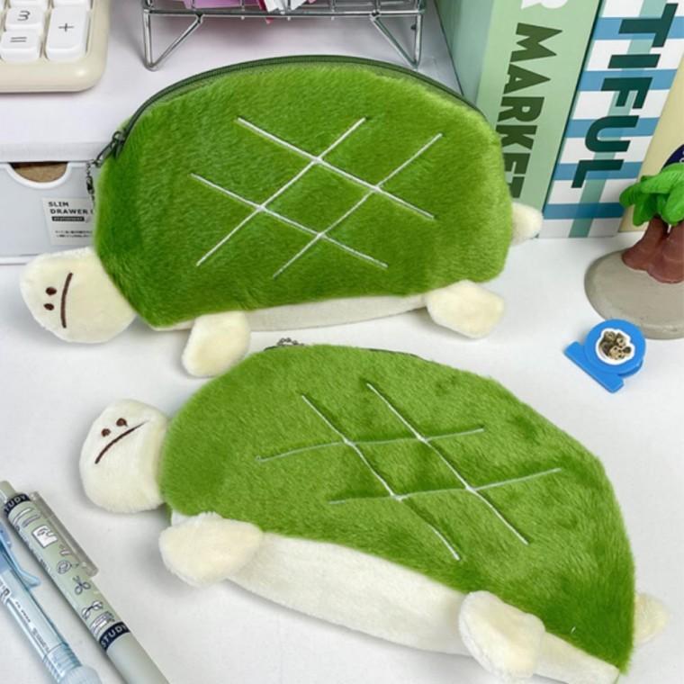 펜 파우치 입학선물 거북이 캐릭터 신학기 초등 케이스 예쁜 중학생 대용량 학용품 필통 봉제필통