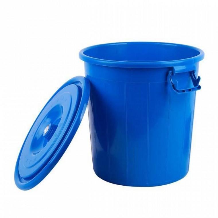 국산 대용량 플라스틱통 35L 다용도 청통 쓰레기통 휴지통 보관통