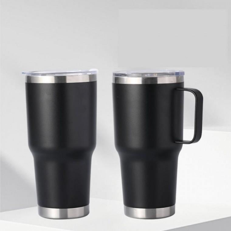대용량 손잡이 스텐 텀블러 이중 보온 보냉병 900ml(30oz)