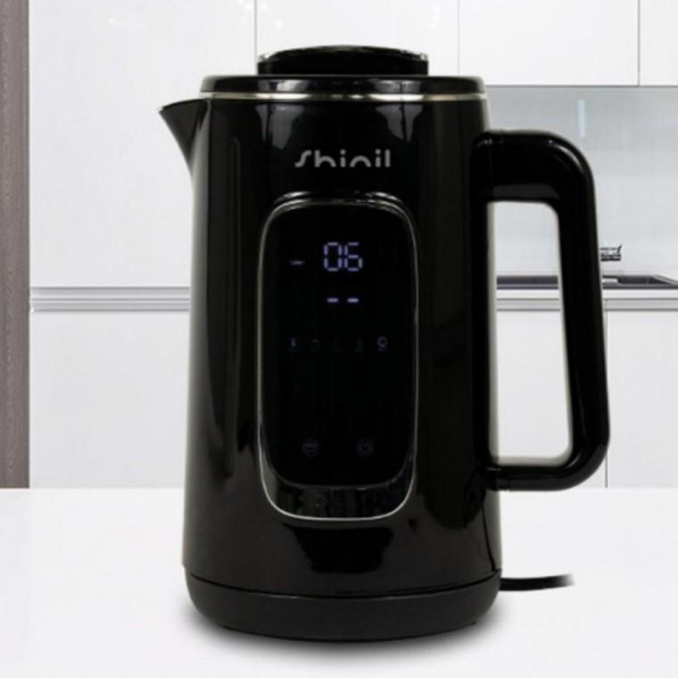 블랙 디지털 대용량 전기 보온 주전자 포트 1.5L