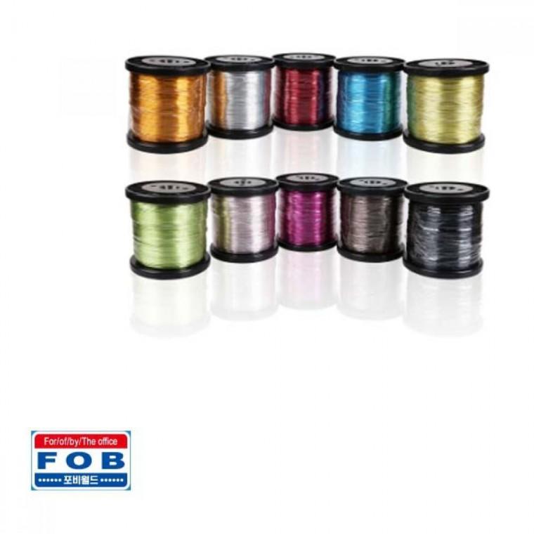 칼라 와이어 공예철사 대용량 두께 1.2mm x 165M 철사공예 색철사공예 칼라철사 와이어공예 비즈
