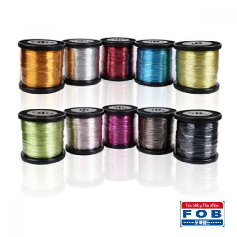 칼라 와이어 공예철사 대용량 두께 1.5mm x 120M 철사공예 색철사공예 칼라철사 와이어공예 비즈