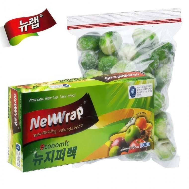 뉴랩 대용량 소분 봉투 비닐백 보관 지퍼백 100매 30x35 정리 수납 밀봉