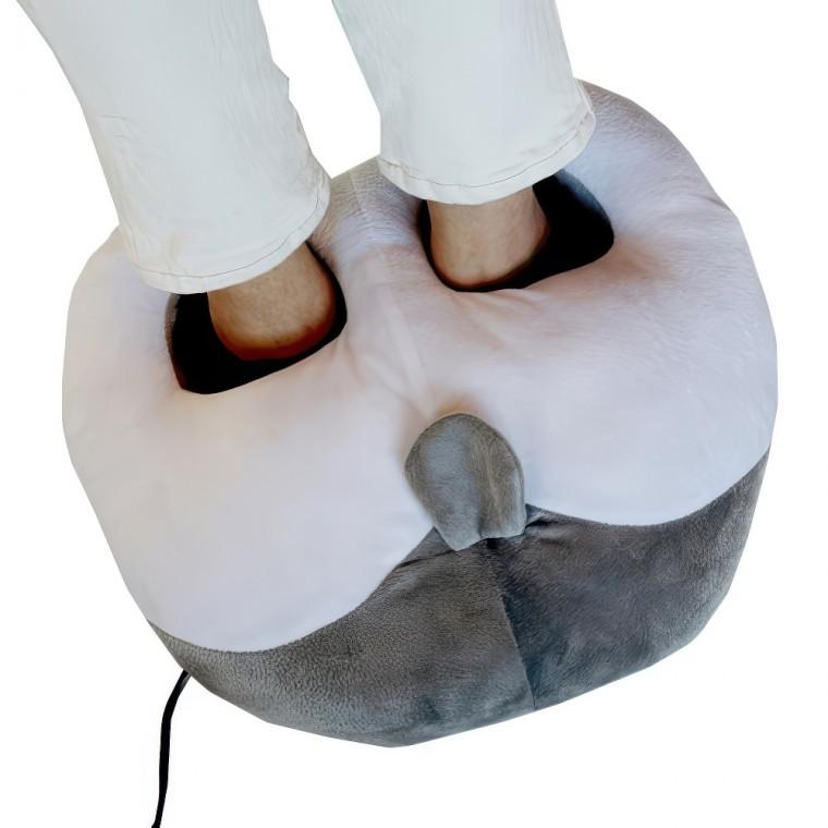 USB 그레이 시바견궁둥이 발난로 발열 방석 풋워머 손난로 가정용 발히터