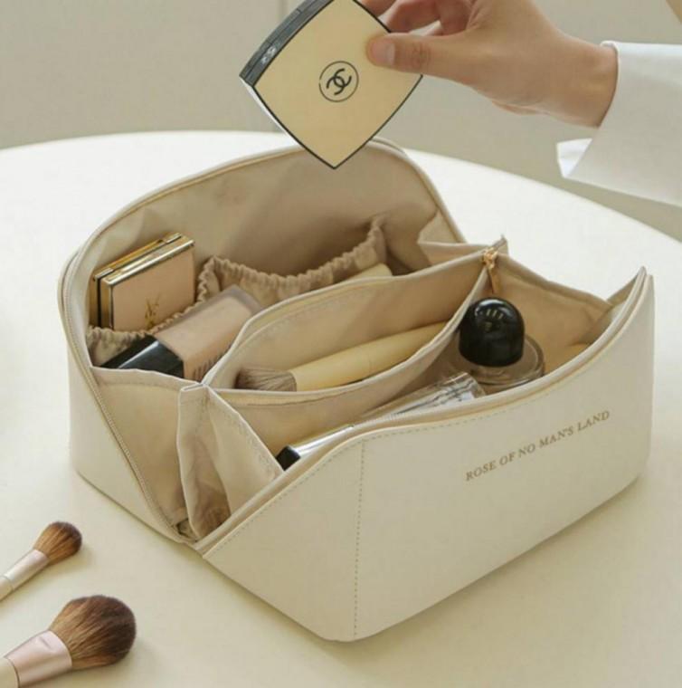 휴대용 가죽 여행용 화장품 정리함 파우치 메이크업파우치
