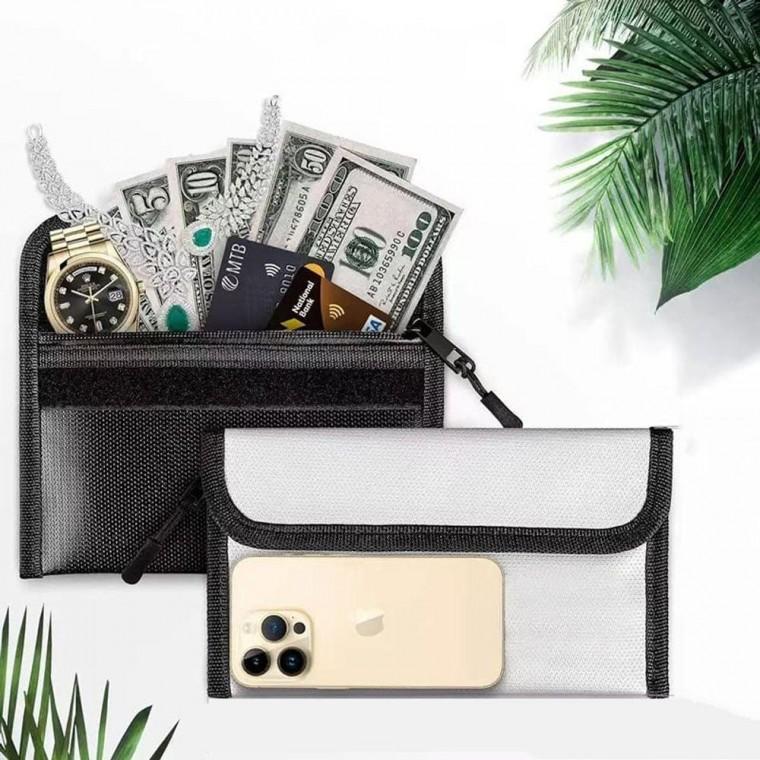 기내 보조 배터리 방염 파우치 서류 수납 봉투 케이스 미니 여행용 가방 미니백 파우치백